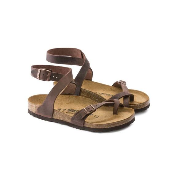 BIRKENSTOCK Yara Habana Oiled Leather Ankle Sandals Women's Size EU 40 US 9 - Picture 2 of 6